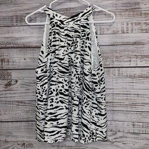 Stylish Zebra Print Women's Top
